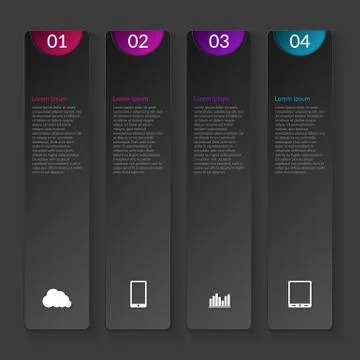 Vector illustration of a vertical infographics Stock Illustration