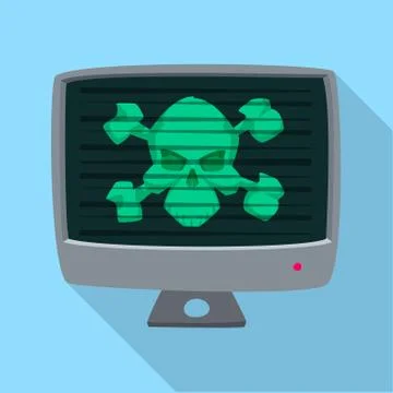 Vector illustration of virus and secure sign. Collection of virus and cyber Stock Illustration