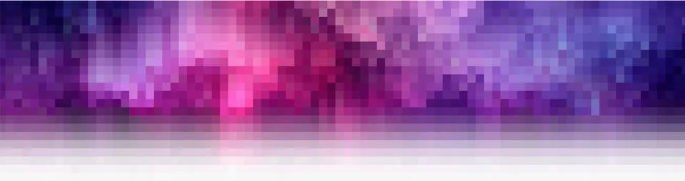 Vector illustration of vivid visual disturbances with the effect of pixel shift Stock Illustration