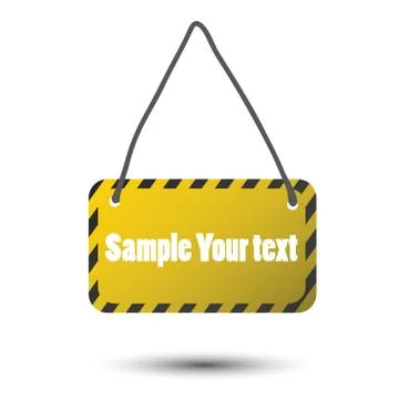 Vector illustration of warning sign Stock Illustration