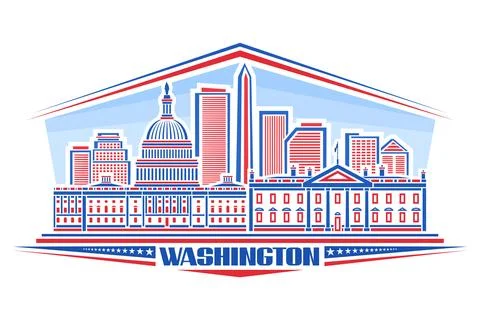 Vector illustration of Washington Stock Illustration
