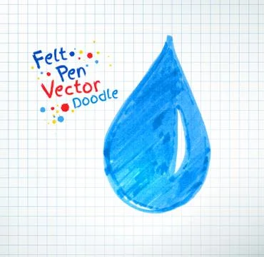 Vector illustration of water drop Stock Illustration