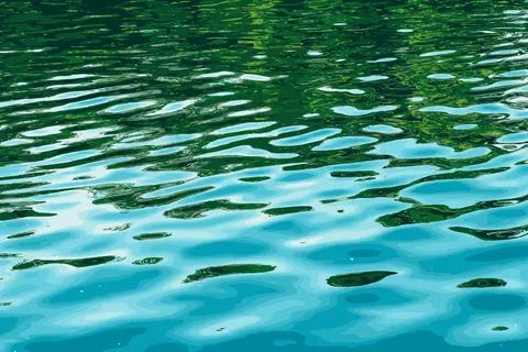 Vector illustration of water ripple texture background. Wavy water surface du イラスト素材