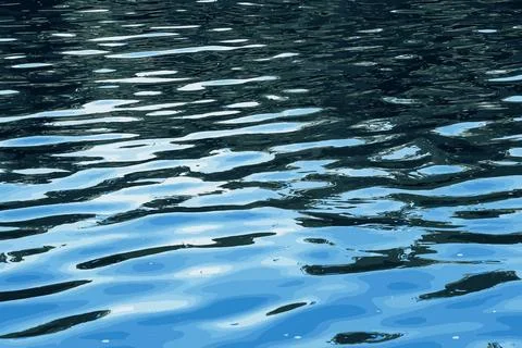 Vector illustration of water ripple texture background. Wavy water surface du Stock Illustration