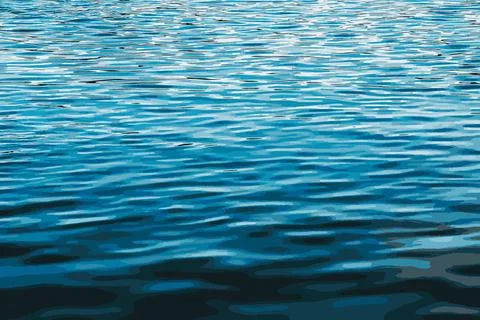 Vector illustration of water ripple texture background. Wavy water surface du Illustrazione stock