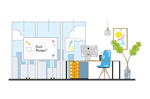 Vector illustration for web design with icons. Stockillustratie