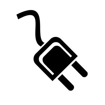 Vector illustration, web icon. Electric plug. Stock Illustration