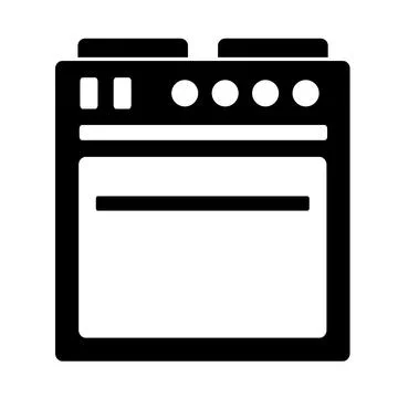 Vector illustration, web icon. Electric oven. Stock Illustration