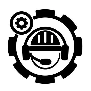 Vector illustration, web icon, engineer's logo. Industry and repair.  Stock Illustration