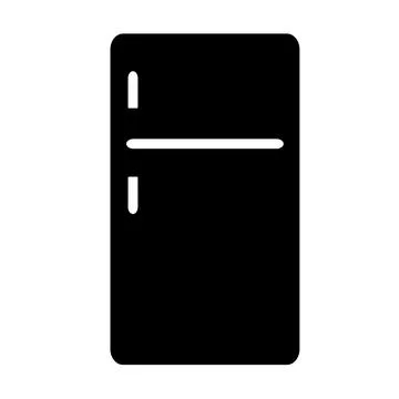 Vector illustration, web icon. Fridge. Illustrazione stock