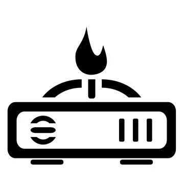 Vector illustration, web icon. Gas stove. Stock Illustration