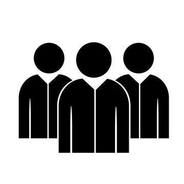 Vector illustration, web icon. A group of people. Stock Illustration