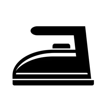Vector illustration, web icon. Iron for clothes. Stock Illustration