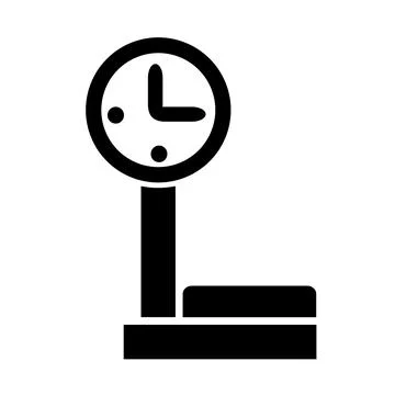 Vector illustration, web icon. Scales for weighing the mass of goods. Stock Illustration