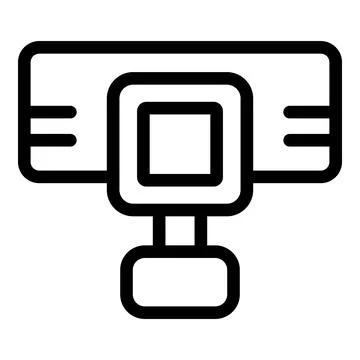Vector illustration of a webcam icon Stock Illustration