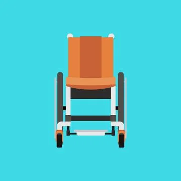 Vector Illustration of a Wheelchair Stock Illustration