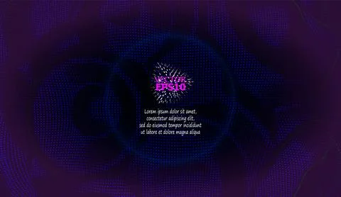 Vector illustration which consist of circles. Dotted gradient design for your Stock Illustration