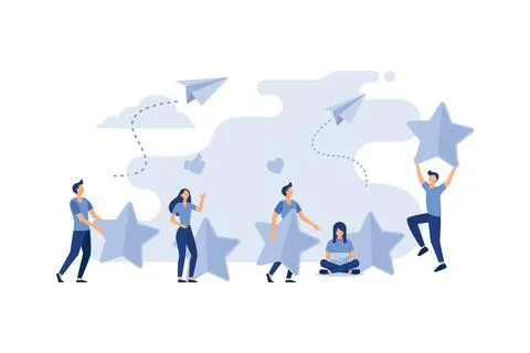 Vector illustration on white background. the best estimate of performance, th Stock Illustration