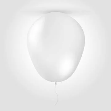 Vector illustration of white balloon mock up Blank white up balloon mock-u... Stock Photos
