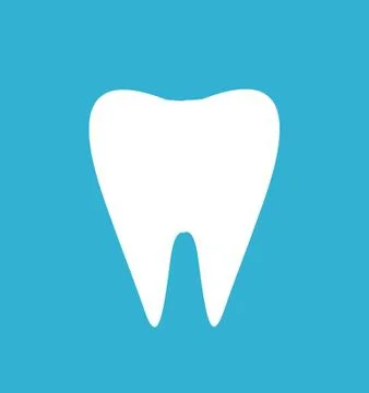 Vector illustration of white tooth Stock Illustration