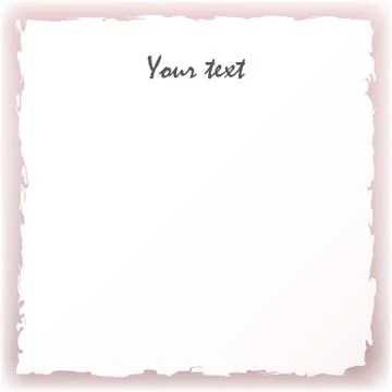 Vector illustration of white torn paper Stock Illustration