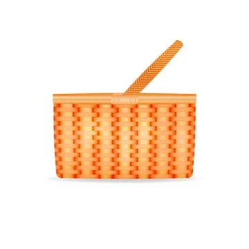 Vector illustration of a wicker basket Stock Illustration