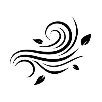 Vector illustration of wind icon Stock Illustration
