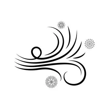 Vector illustration of wind icon Stock Illustration
