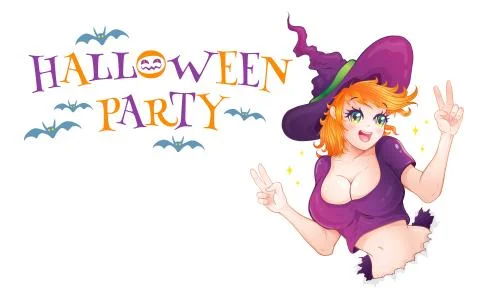 Vector illustration of a witch Иллюстрация