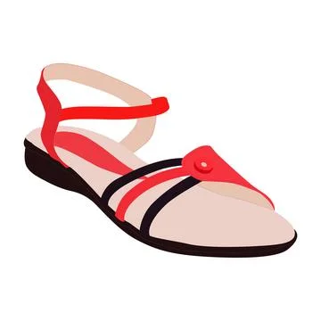 Vector Illustration of Women's Sandal Stock Illustration
