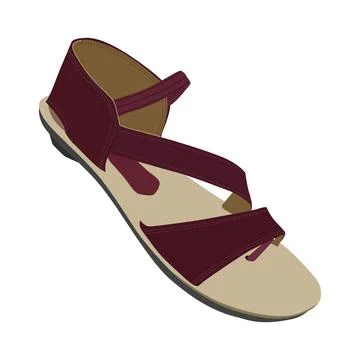 Vector Illustration of Women's Sandal Stock Illustration