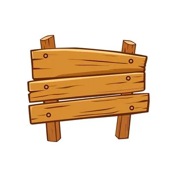Vector illustration of wooden plank Stock Illustration