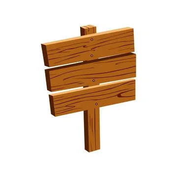 Vector illustration of wooden plank Stock Illustration