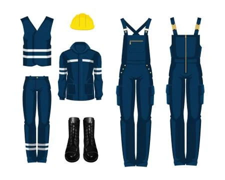 Vector illustration of worker uniform, Stock Illustration