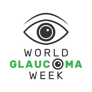 Vector illustration of World Glaucoma Week. Observed every year in March Stock Illustration