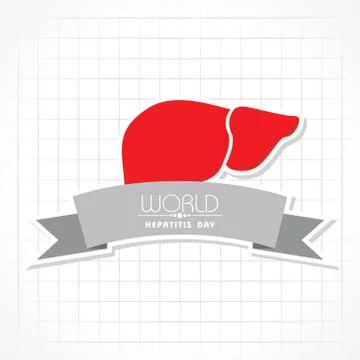Vector illustration of World Hepatitis Day Stock Illustration