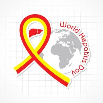 Vector illustration of World Hepatitis Day Stock Illustration