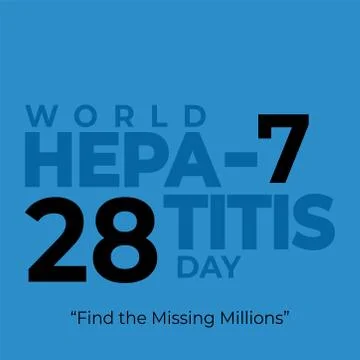 Vector illustration of World Hepatitis Day Stock Illustration