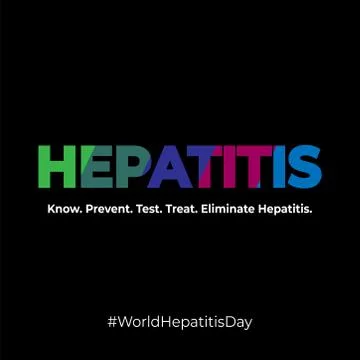 Vector illustration of World Hepatitis Day Stock Illustration