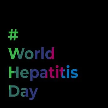 Vector illustration of World Hepatitis Day Stock Illustration