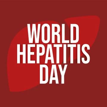 Vector illustration of World Hepatitis Day Stock Illustration