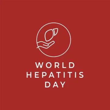 Vector illustration of World Hepatitis Day Stock Illustration