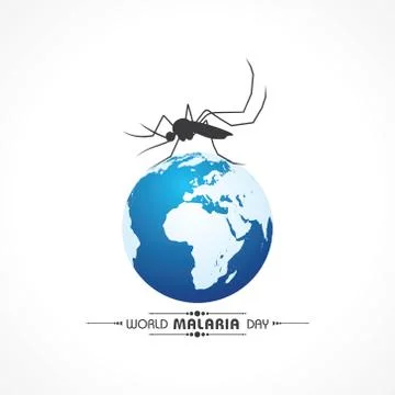 Vector Illustration of World Malaria Day 스톡 일러스트