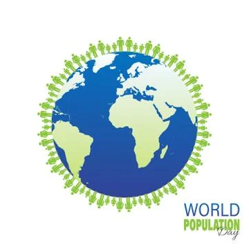 Vector Illustration of World Population Day 11 July Stock Illustration