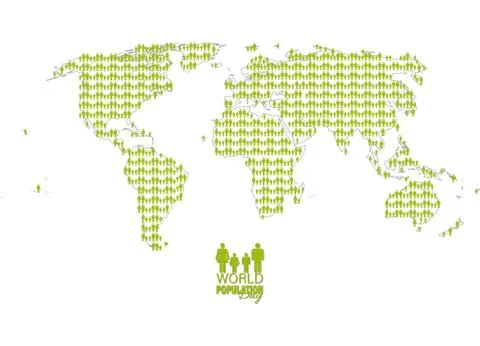 Vector Illustration of World Population Day 11 July Stock Illustration