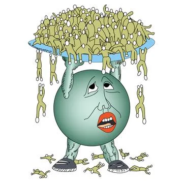 Vector illustration of World Population Day Concept 11 July Stock Illustration