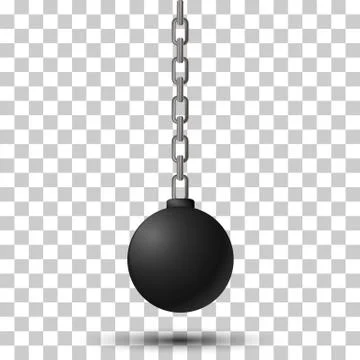 Vector illustration of wrecking ball Ilustración de archivo