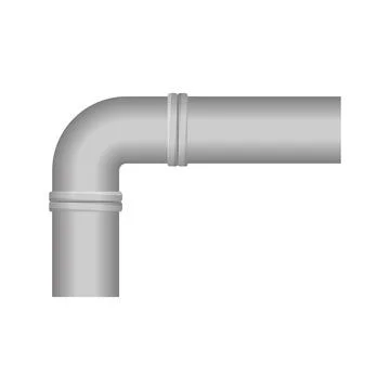 Vector Illustration of a Y-Shaped Pipe Connector Stock Illustration