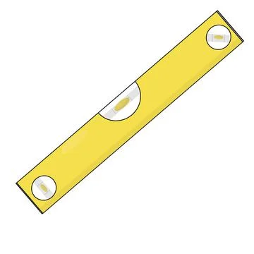 Vector illustration of yellow building level in flat style Stock Illustration