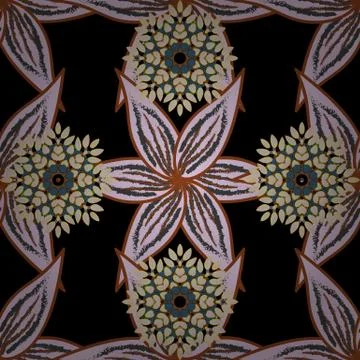 Vector illustration. Zentangle abstract flowers. Doodle flower. Flat Flower Elem Stock Illustration